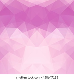 Background of geometric shapes. Pink mosaic pattern. Vector EPS 10. Vector illustration