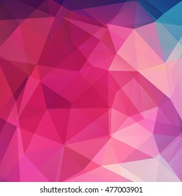 Background of geometric shapes. Pink mosaic pattern. Vector EPS 10. Vector illustration