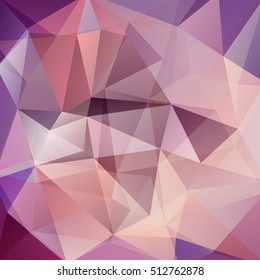 Background of geometric shapes. Pink mosaic pattern. Vector EPS 10. Vector illustration