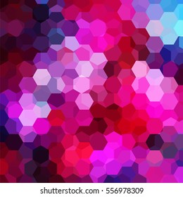 Background of geometric shapes. Pink mosaic pattern. Vector EPS 10. Vector illustration. Pink, purple colors. 