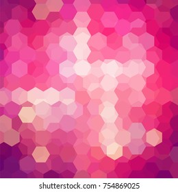 Background of geometric shapes. Pink mosaic pattern. Vector EPS 10. Vector illustration
