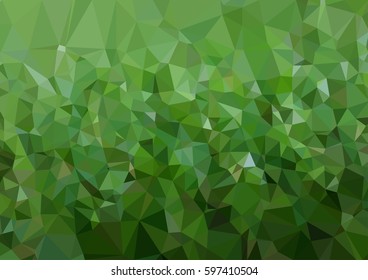 Background of geometric shapes. Polygon background. Green mosaic pattern. 
