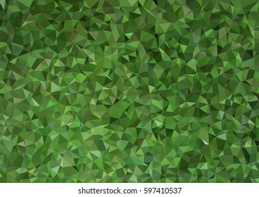 Background of geometric shapes. Polygon background. Green mosaic pattern.
