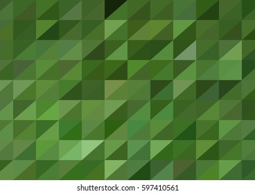 Background of geometric shapes. Polygon background. Green mosaic pattern.
