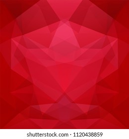 Background of geometric shapes. Red mosaic pattern. Vector EPS 10. Vector illustration