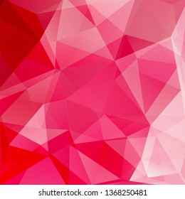 Background of geometric shapes. Red mosaic pattern. Vector EPS 10. Vector illustration