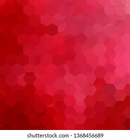 Background of geometric shapes. Red mosaic pattern. Vector EPS 10. Vector illustration