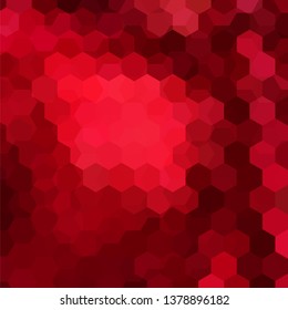 Background of geometric shapes. Red mosaic pattern. Vector EPS 10. Vector illustration