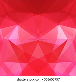 Background of geometric shapes.  Red mosaic pattern. Vector EPS 10. Vector illustration