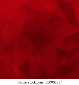 Background of geometric shapes. Red mosaic pattern. Vector EPS 10. Vector illustration