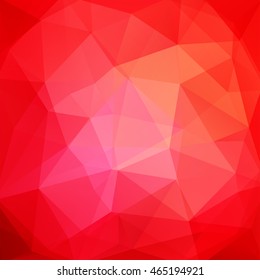 Background of geometric shapes. Red mosaic pattern. Vector EPS 10. Vector illustration