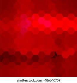 Background of geometric shapes. Red mosaic pattern. Vector EPS 10. Vector illustration