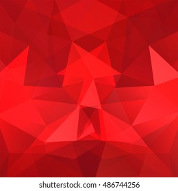 Background of geometric shapes. Red  mosaic pattern. Vector EPS 10. Vector illustration