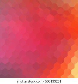 Background of geometric shapes. Red mosaic pattern. Vector EPS 10. Vector illustration