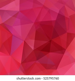 Background of geometric shapes. Red mosaic pattern. Vector EPS 10. Vector illustration