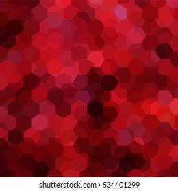 Background of geometric shapes. Red mosaic pattern. Vector EPS 10. Vector illustration