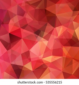 Background of geometric shapes. Red mosaic pattern. Vector EPS 10. Vector illustration