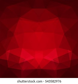 Background of geometric shapes. Red mosaic pattern. Vector EPS 10. Vector illustration