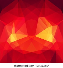 Background of geometric shapes. Red mosaic pattern. Vector illustration