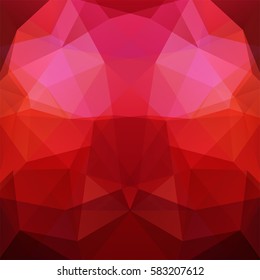 Background of geometric shapes. Red mosaic pattern. Vector EPS 10. Vector illustration