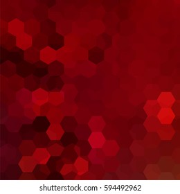 Background of geometric shapes. Red mosaic pattern. Vector EPS 10. Vector illustration