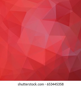 Background of geometric shapes. Red mosaic pattern. Vector EPS 10. Vector illustration