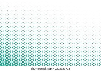 Background of geometric shapes reduced to one corner