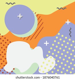 Background with geometric shapes. Retro design. Vector illustration.