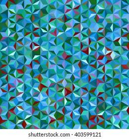 Background of geometric shapes. Seamless mosaic pattern. Vector illustration. Blue, red colors. 