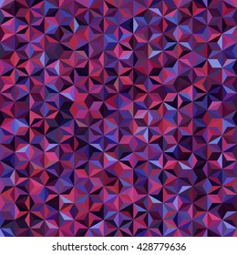 Background of geometric shapes. Seamless mosaic pattern. Vector illustration. Pink, purple, black colors. 
