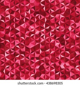 Background of geometric shapes. Seamless mosaic pattern. Vector illustration. Red color. 