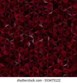 Background of geometric shapes. Seamless mosaic pattern. Vector illustration. Dark brown, purple, red color. 