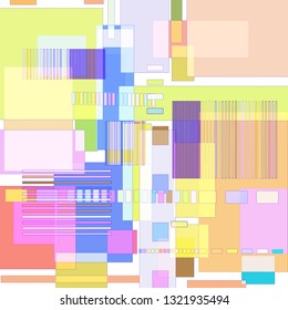 Background from geometric shapes - squares, rectangles