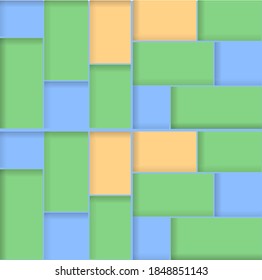 background with geometric shapes - squares with soft color