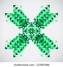 Background with geometric shapes. Vector illustration.
