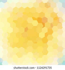 Background of geometric shapes. Yellow mosaic pattern. Vector EPS 10. Vector illustration