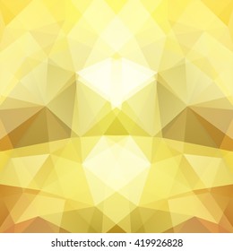 Background of geometric shapes. Yellow mosaic pattern. Vector EPS 10. Vector illustration. 
