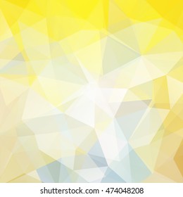 Background of geometric shapes. Yellow mosaic pattern. Vector EPS 10. Vector illustration