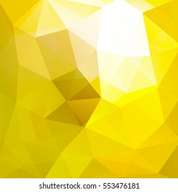 Background of geometric shapes. Yellow mosaic pattern. Vector EPS 10. Vector illustration