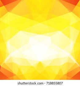 Background of geometric shapes. Yellow mosaic pattern. Vector EPS 10. Vector illustration