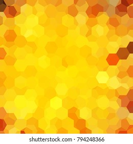 Background of geometric shapes. Yellow mosaic pattern. Vector EPS 10. Vector illustration