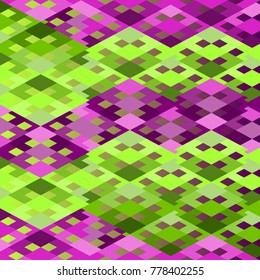 Background of geometric shapes of yellow and purple