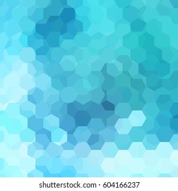 Background of geometric shapes.Blue  mosaic pattern. Vector EPS 10. Vector illustration