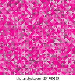 Background of geometric shapes.Pink triangle seamless Pattern.