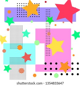 Background from geometric star shapes