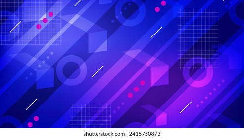 Background with geometrical gradient shapes vector design in eps 10