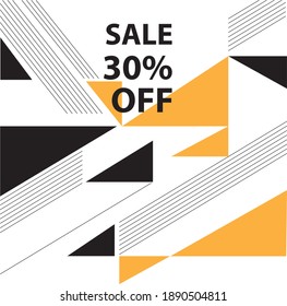 background geometry black and color pop