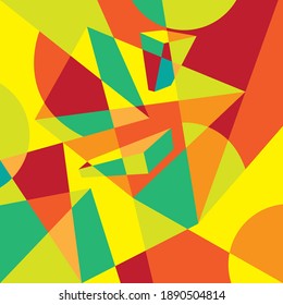 background geometry black and color pop