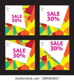 background geometry black and color pop