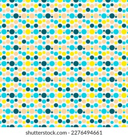 background geometry circle color seamless fabric. geometric pattern swatch vector illustration